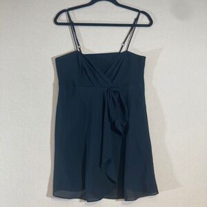 Vintage Victoria’s Secret Gold Label 90's Babydoll Top‎ Sz M Black Sheer V-neck